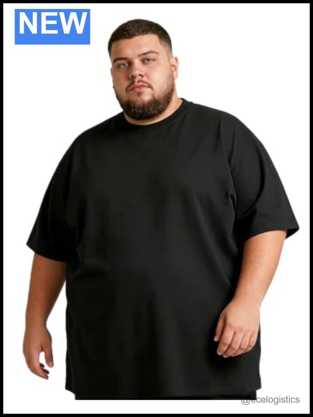 Big & Tall Cotton Blend Crew Neck Short Sleeve Tee 5XL-8XL